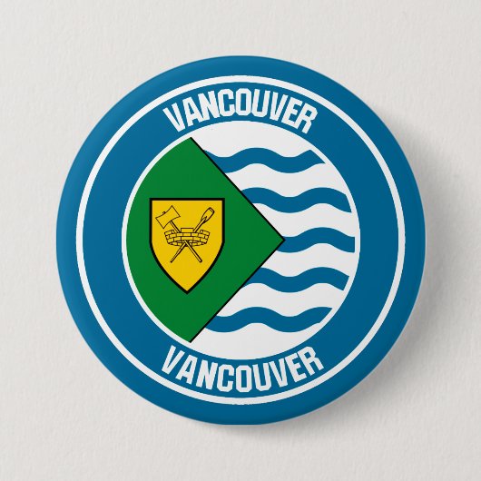 Vancouver Round Emblem Button (Vorderseite)