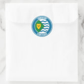 Vancouver Round Emblem Runder Aufkleber (Tasche)