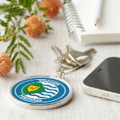 Vancouver Round Emblem Schlüsselanhänger (Seite)