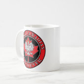 Vancouver Runde Polnisch kanadisches Leaf Kaffeetasse (Vorderseite Links)