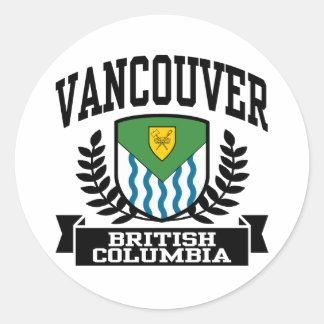 Vancouver Runder Aufkleber