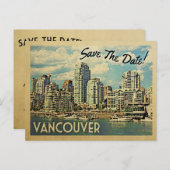 Vancouver Save the Date Kanada Ankündigungspostkarte (Vorne/Hinten)