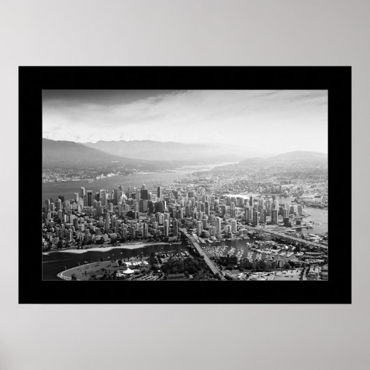 Vancouver (schwarz & weiß) poster (Vorne)