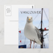 Vancouver, Seagull und Boat Postkarte (Vorne/Hinten)