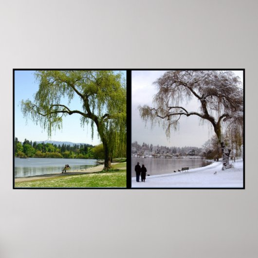 Vancouver Seasons Poster Print Canada Souvenir (Vorne)