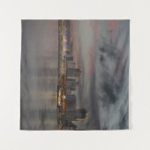 Vancouver Skyline bei Sunset Poster Wandteppich (Vorderseite (Horizontal))