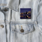 Vancouver-Skyline, Britisch-Columbia, Kanada Button (Beispiel)