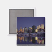 Vancouver skyline, British Columbia, Kanada Magnet (Vorderseite/Rückseite)