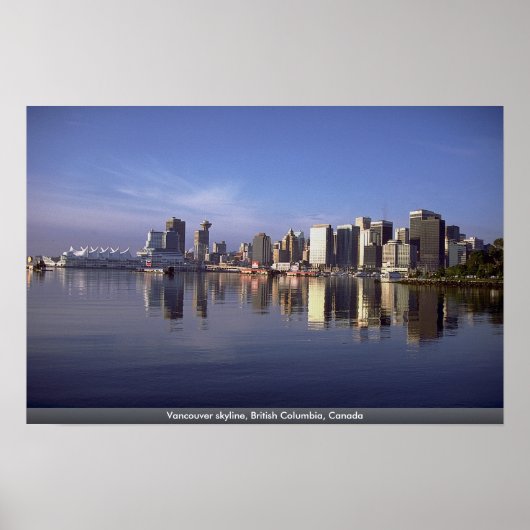 Vancouver skyline, British Columbia, Kanada Poster (Vorne)