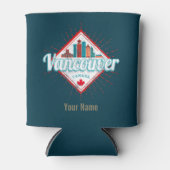 Vancouver Skyline British Columbia Retro Kanada Dosenkühler (Vorderseite)