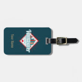 Vancouver Skyline British Columbia Retro Kanada Gepäckanhänger (Vorderseite horizontal)