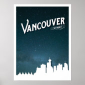 Vancouver Skyline by night - Poster (Vorne)
