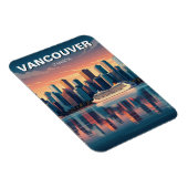 Vancouver Skyline Canada Travel Magnet (Rechte Seite)