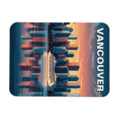 Vancouver Skyline Canada Travel Magnet (Horizontal)