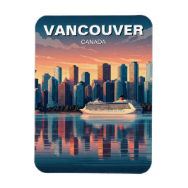 Vancouver Skyline Canada Travel Magnet