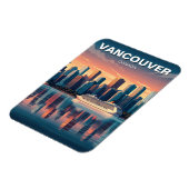 Vancouver Skyline Canada Travel Magnet (Linke Seite)