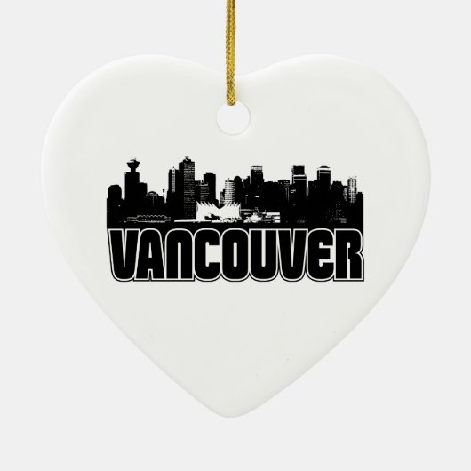 Vancouver-Skyline Keramikornament (Hinten)