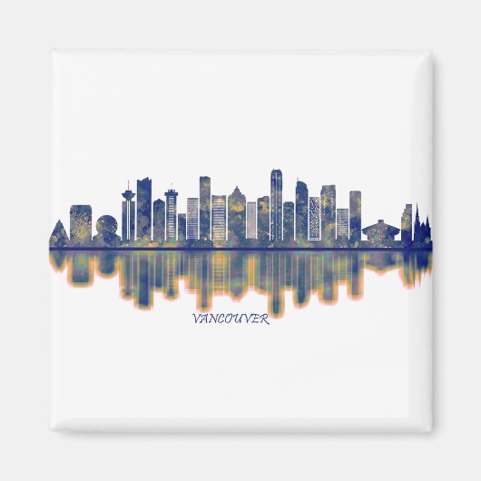 Vancouver Skyline Magnet (Vorne)