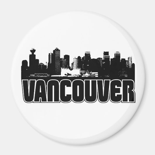 Vancouver Skyline Magnet (Vorne)