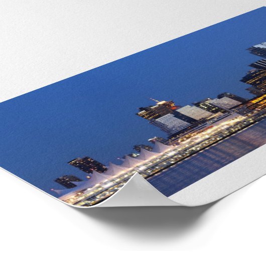 Vancouver Skyline Poster (Ecke)