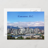 Vancouver Skyline Postkarte (Vorne/Hinten)