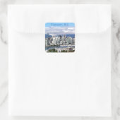 Vancouver-Skyline Quadratischer Aufkleber (Tasche)