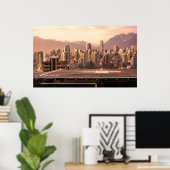 Vancouver Skyline Sunrise Panorama Poster (Heimbüro)