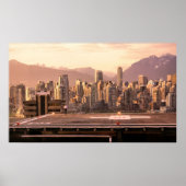 Vancouver Skyline Sunrise Panorama Poster (Vorne)