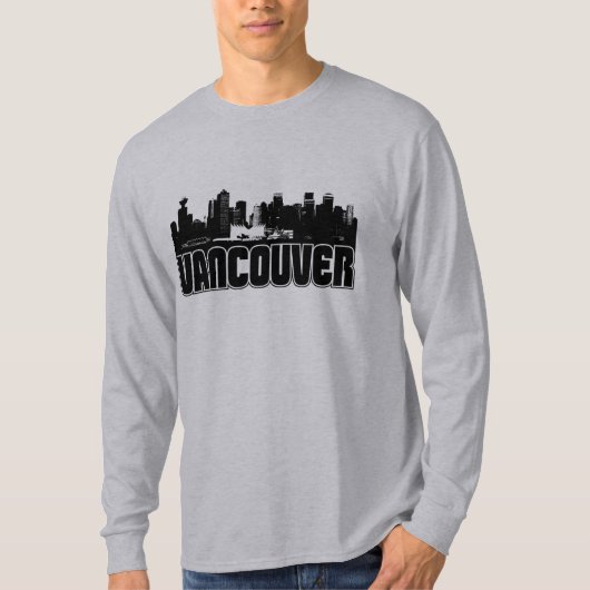 Vancouver-Skyline T-Shirt (Vorderseite)