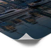 Vancouver Skyline - Yachthafen bei Sunset Poster (Ecke)