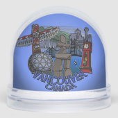 Vancouver Snow Globe Custom Vancouver Snowglobes Schneekugeln (Vorderseite)