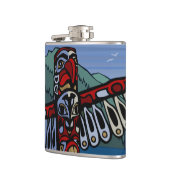 Vancouver Souvenir Flask 2 Welten Sehenswürdigkeit Flachmann (Links)