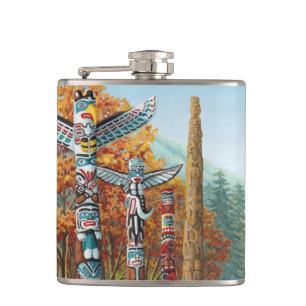 Vancouver Souvenir Flask 2 Welten Sehenswürdigkeit Flachmann