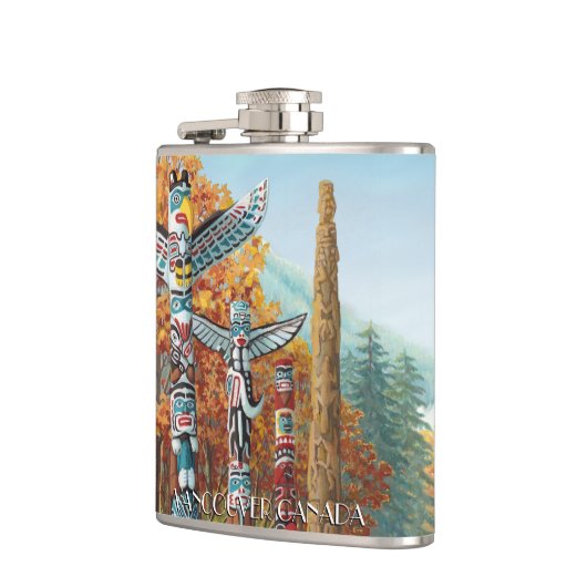 Vancouver Souvenir Flask Custom Vancouver BC Flask Flachmann (Links)