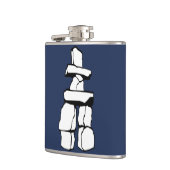 Vancouver Souvenir Flask Vancouver Inukshuk Gesche Flachmann (Links)