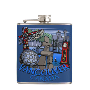 Vancouver Souvenir Flask Vancouver Sehenswürdigkei Flachmann