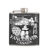 Vancouver Souvenir Flask Vancouver Sehenswürdigkei Flachmann (Vorderseite)