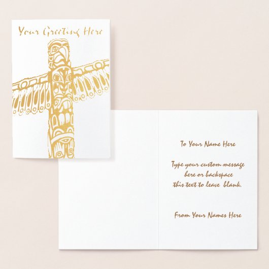 Vancouver Souvenir Grußkarten Custom Silver Folienkarte (Anzeige)