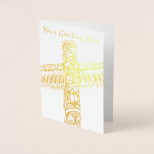 Vancouver Souvenir Grußkarten Custom Silver Folienkarte (Vorderseite)