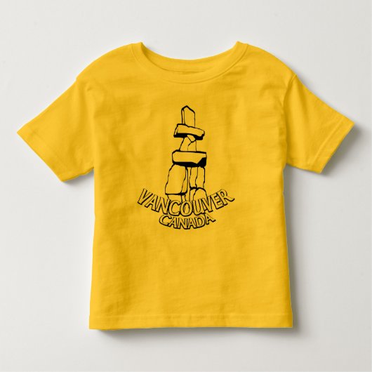 Vancouver Souvenir Kid's T - Shirt Inukshuk Art T- (Vorderseite)