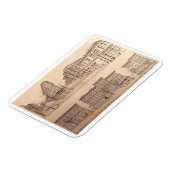 Vancouver Souvenir Magnet Gastown Sehenswürdigkeit (Linke Seite)