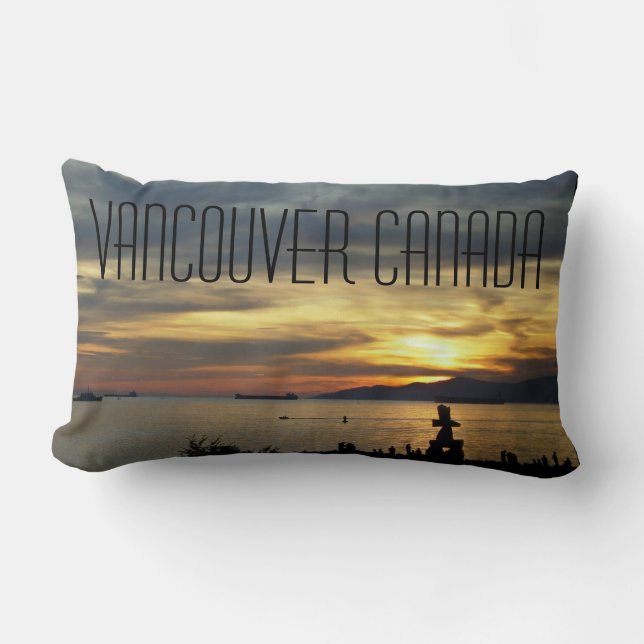 Vancouver Souvenir Pillow Vancouver Seascape Lendenkissen (Vorderseite)