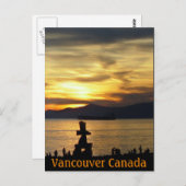 Vancouver Souvenir Postkarten Inukshuk Sehenswürdi (Vorne/Hinten)