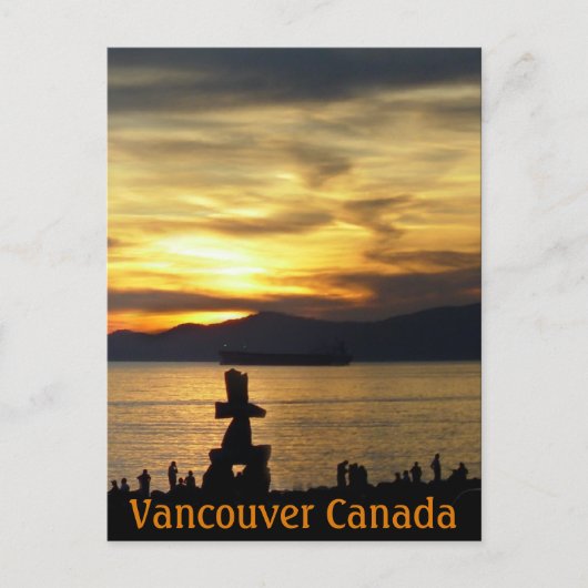 Vancouver Souvenir Postkarten Inukshuk Sehenswürdi (Vorderseite)