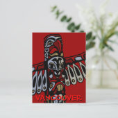 Vancouver Souvenir Postkarten Totem Pole Sehenswür (Stehend Vorderseite)