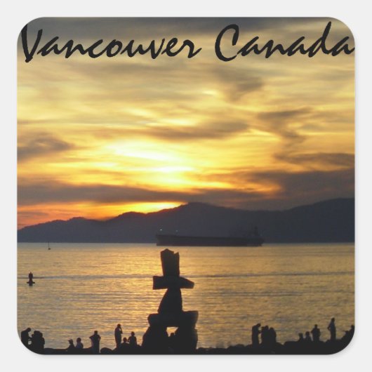 Vancouver Souvenir Stickers Sehenswürdigkeit Souve (Vorderseite)