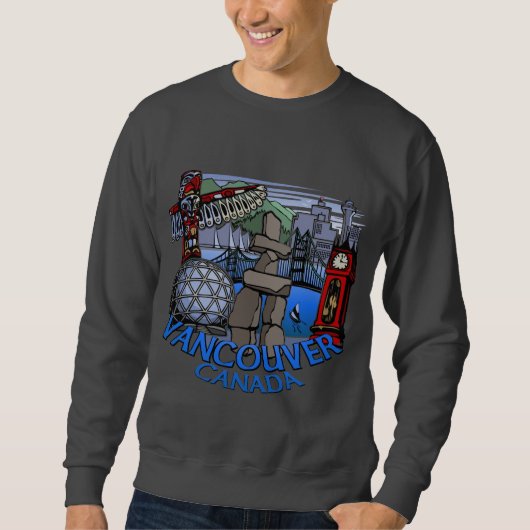 Vancouver Souvenir Sweatshirt Vancouver Art Shirts (Vorderseite)