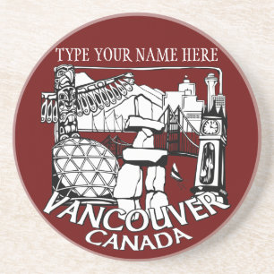 Vancouver Souvenir Untersetzer Personalisierte Ges