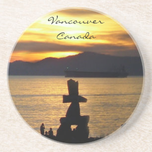 Vancouver Souvenir Untersetzer Vancouver Sonnenunt