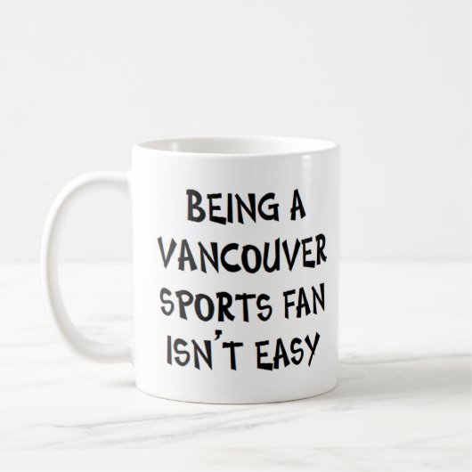 Vancouver-Sportfan, zu sein Kaffeetasse (Links)